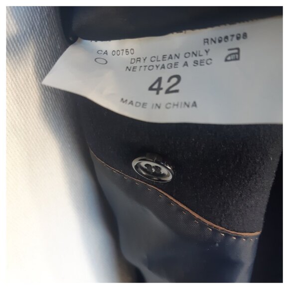 Coppley SZ 42 100% Cashmere Black Single Breasted Concealed Placket Overcoat - Picture 8 of 16